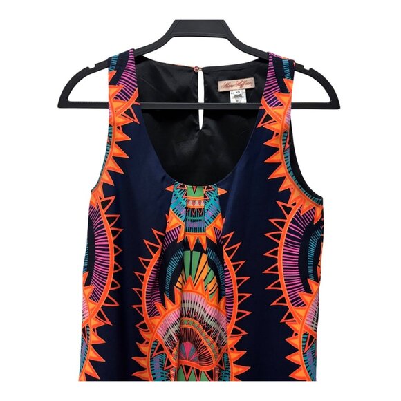 Mara Hoffman XS Multicolor Sleeveless Scoop Neck Dress Vibrant Geometric Print - Picture 3 of 6